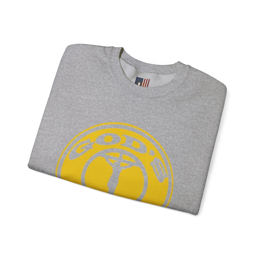 God's Gym Sweatshirt — "Let Him Lift Your Weights" Christian Fitness Sweatshirt Printify