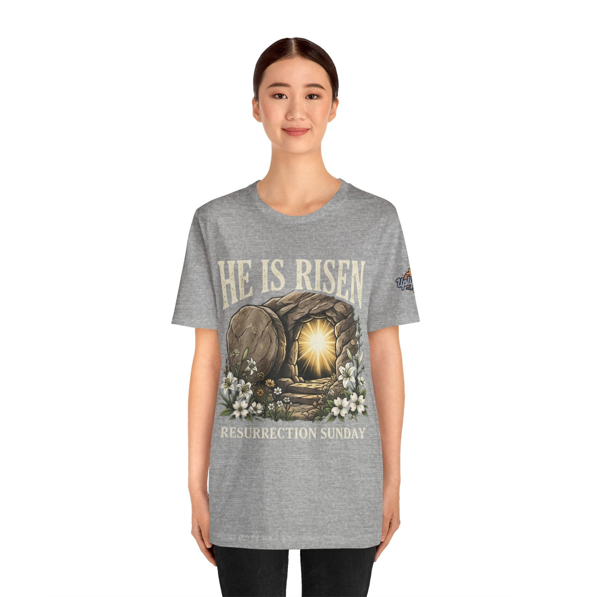 He Is Risen T-Shirt — Jesus Christ Resurrection Easter Tee Printify