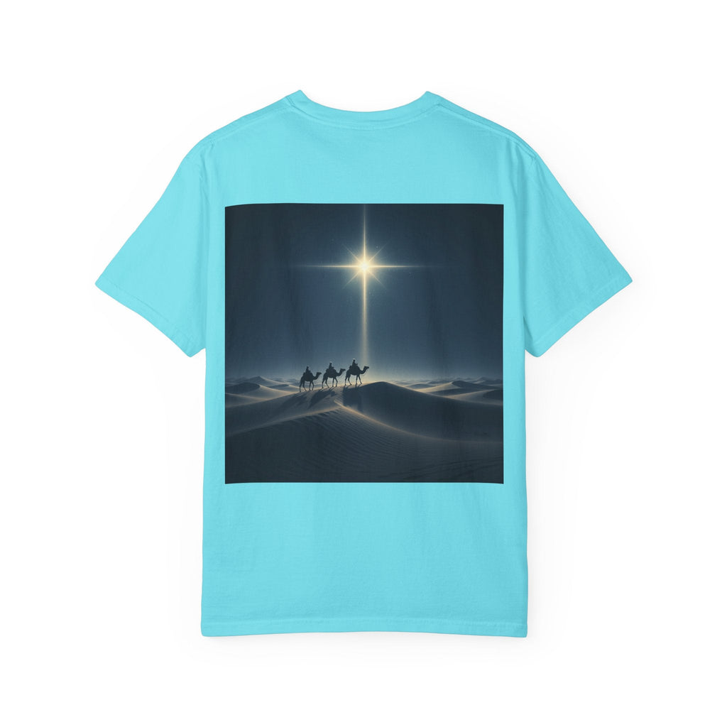 3 Wise Men T-shirt – Magi Camels Nativity Journey Christian Christmas T-shirt for Epiphany Faith & Holy Night Printify