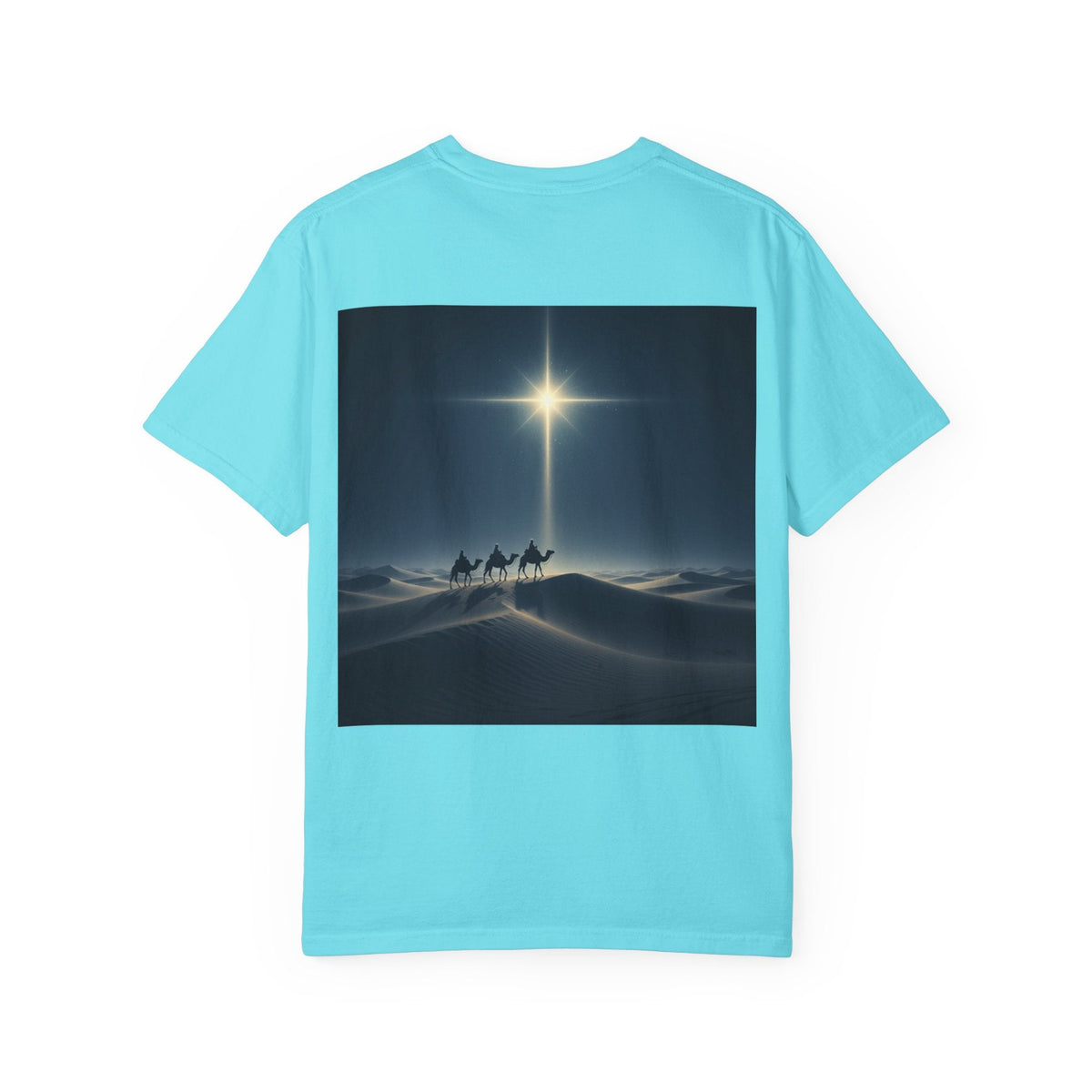 3 Wise Men T-shirt – Magi Camels Nativity Journey Christian Christmas T-shirt for Epiphany Faith & Holy Night Printify