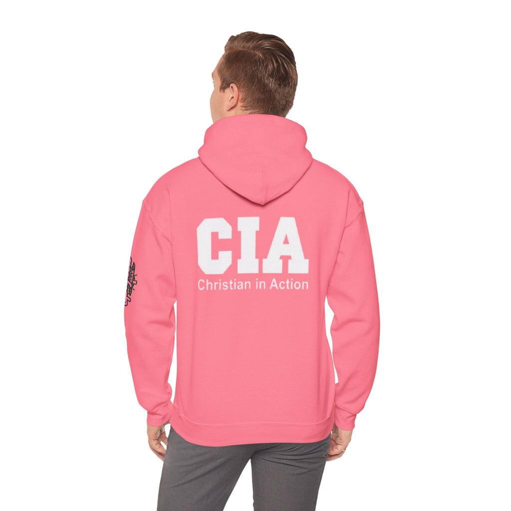 CIA Christian in Action Hoodie - Funny Faith Parody Hoodie - Mission Ready Apparel Printify