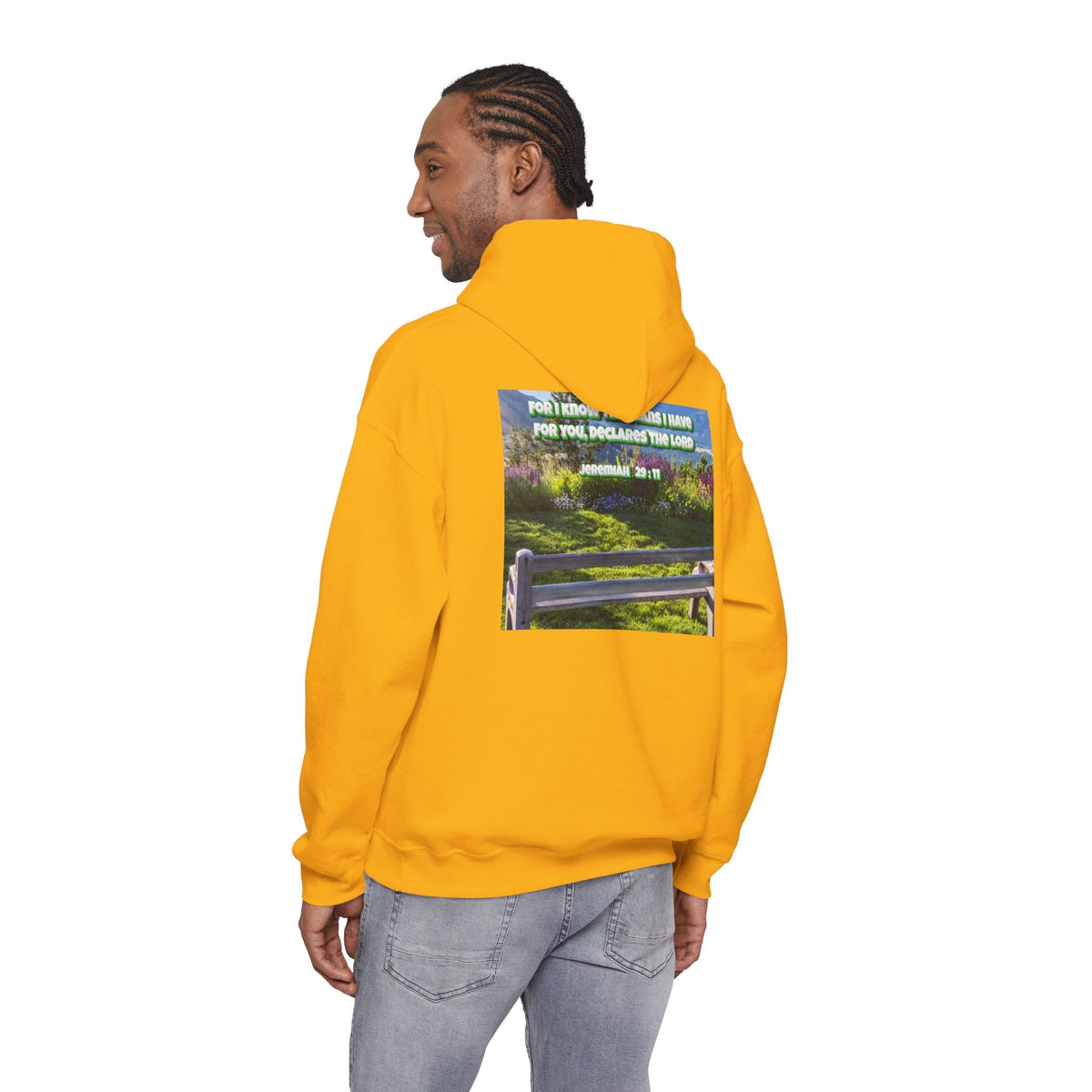 Bible Verse Unisex Heavy Blend™ Hooded Sweatshirt - Jeremiah 29 : 11 Printify