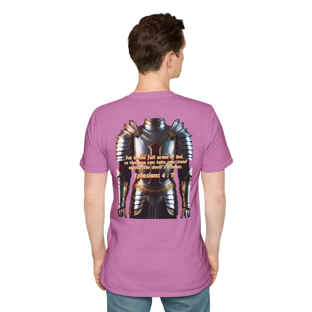 Religious Graphic Armor Of God Design - Unisex Softstyle T-Shirt Printify