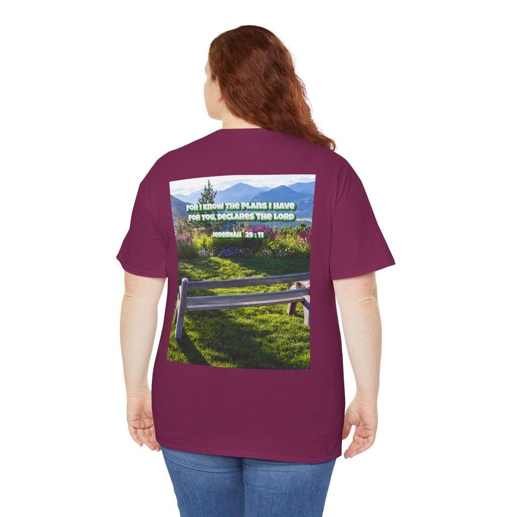 Bible Verse Unisex Tee -  Jeremiah 29 : 11 Printify