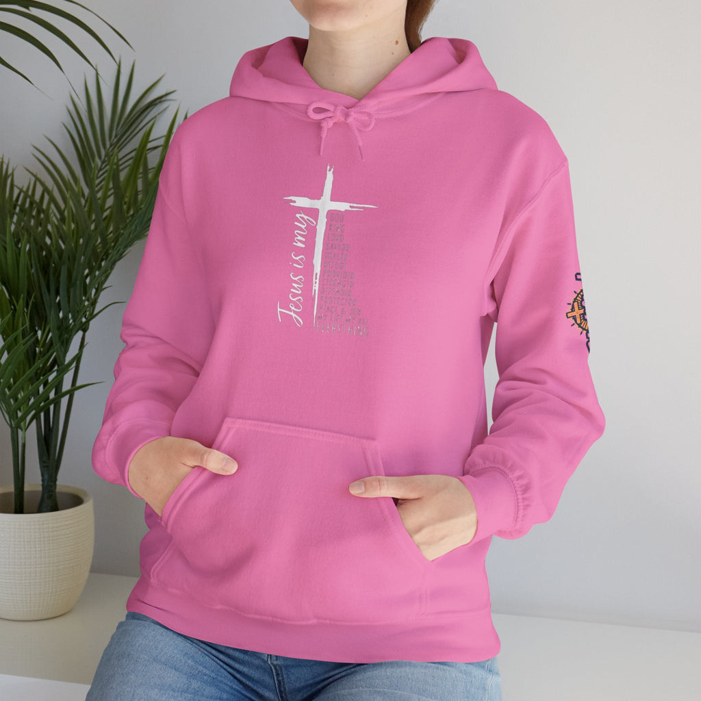 Jesus Is My Everything Hoodie – Cross List God King Lord Savior Christian Sweatshirt for Total Surrender Faith Printify
