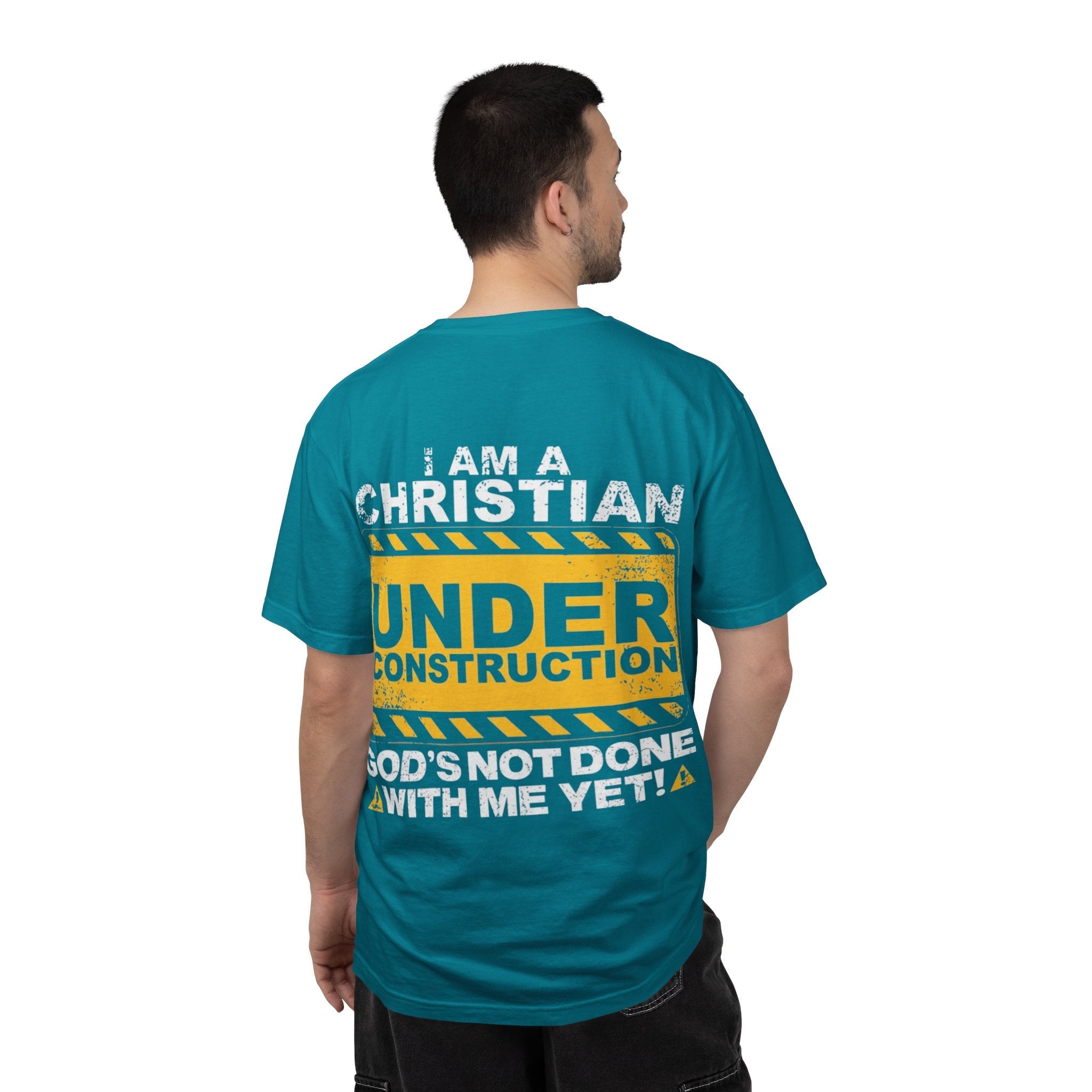 Christian Under Construction T-shirt | God Is Not Done With Me Yet T-shirt Printify