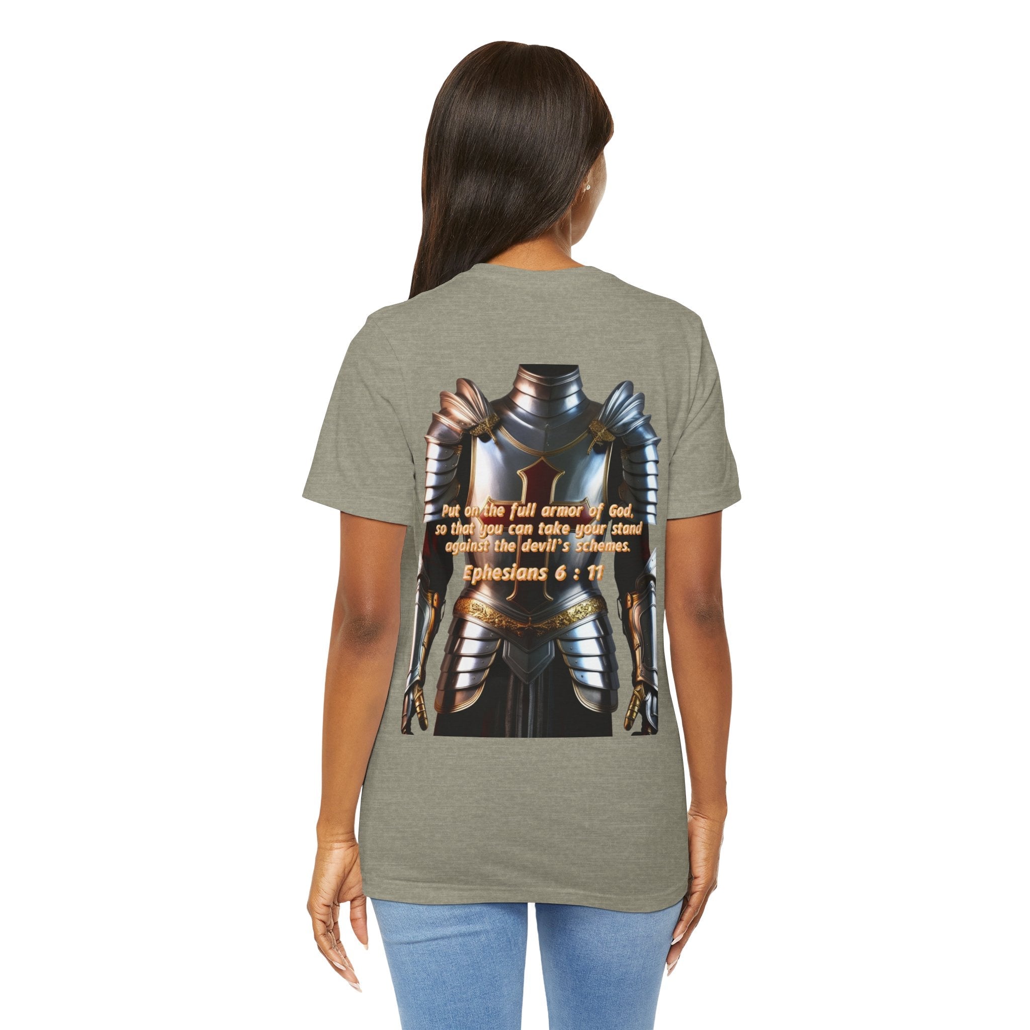 Religious Graphic Armor Of God Design - Unisex Jersey Short Sleeve Tee Printify