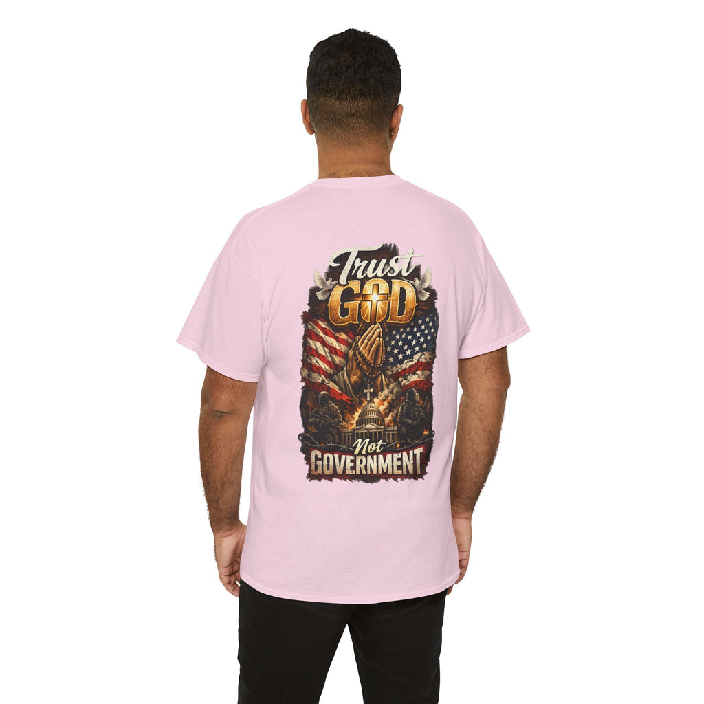 Trust God Not Government T-Shirt — Vintage Patriotic Christian Tee Printify