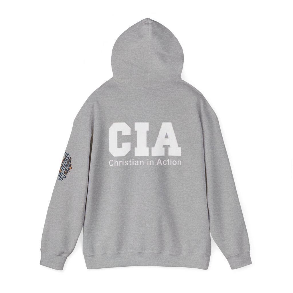 CIA Christian in Action Hoodie - Funny Faith Parody Hoodie - Mission Ready Apparel Printify