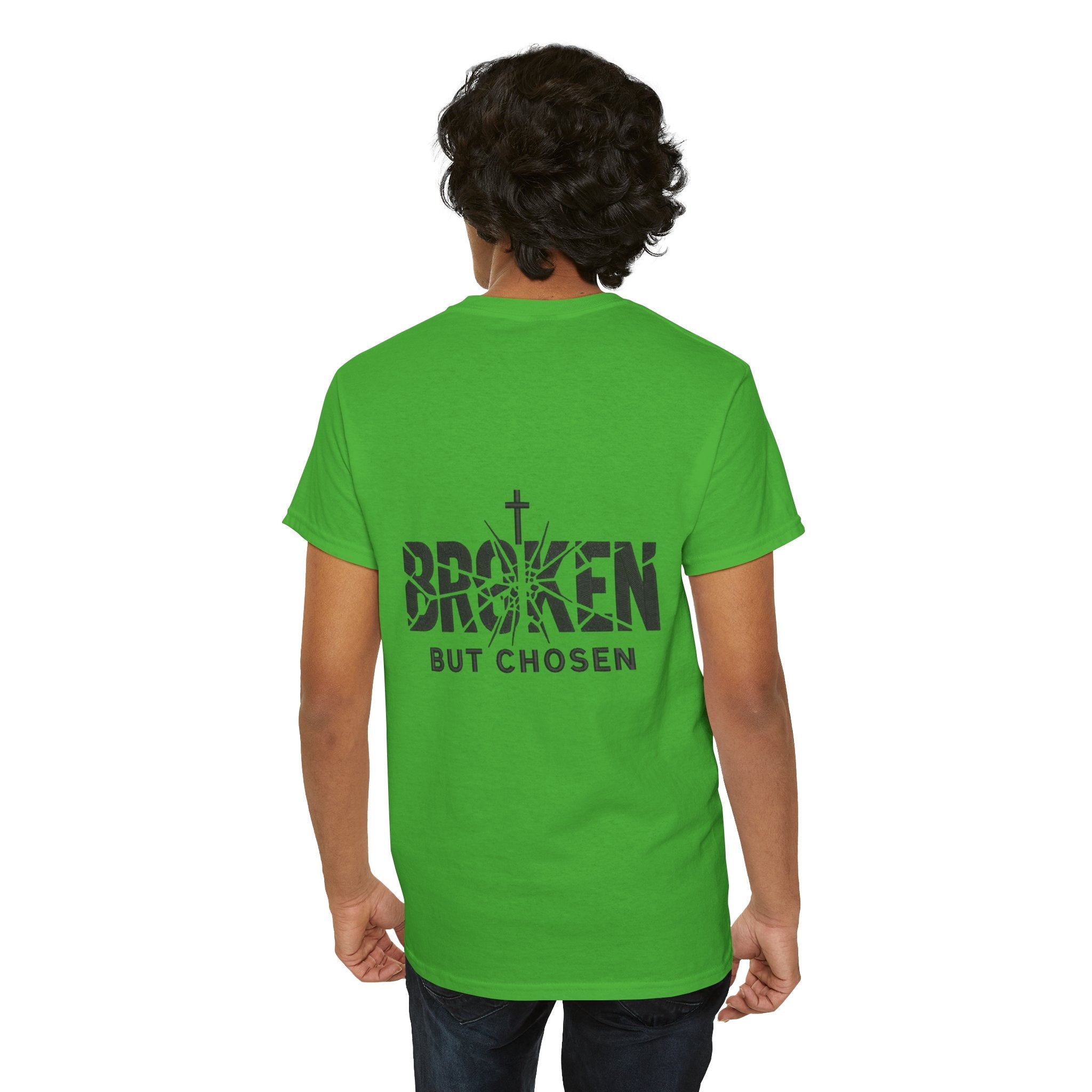 Broken But Chosen T-Shirt — Inspirational Faith Graphic Tee Printify