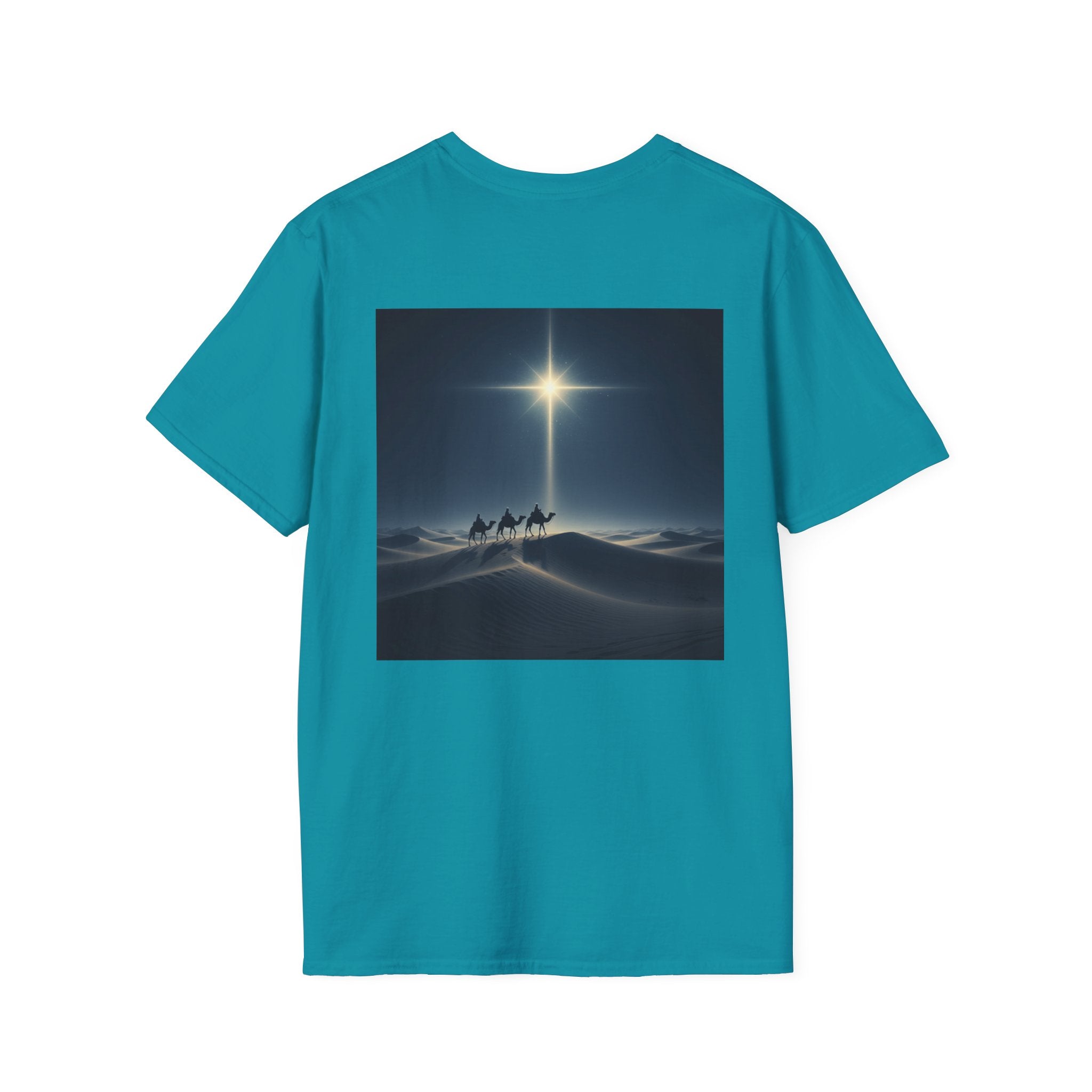 3 Wise Men T-shirt – Magi Camels Nativity Journey Christian Christmas T-shirt for Epiphany Faith & Holy Night Printify