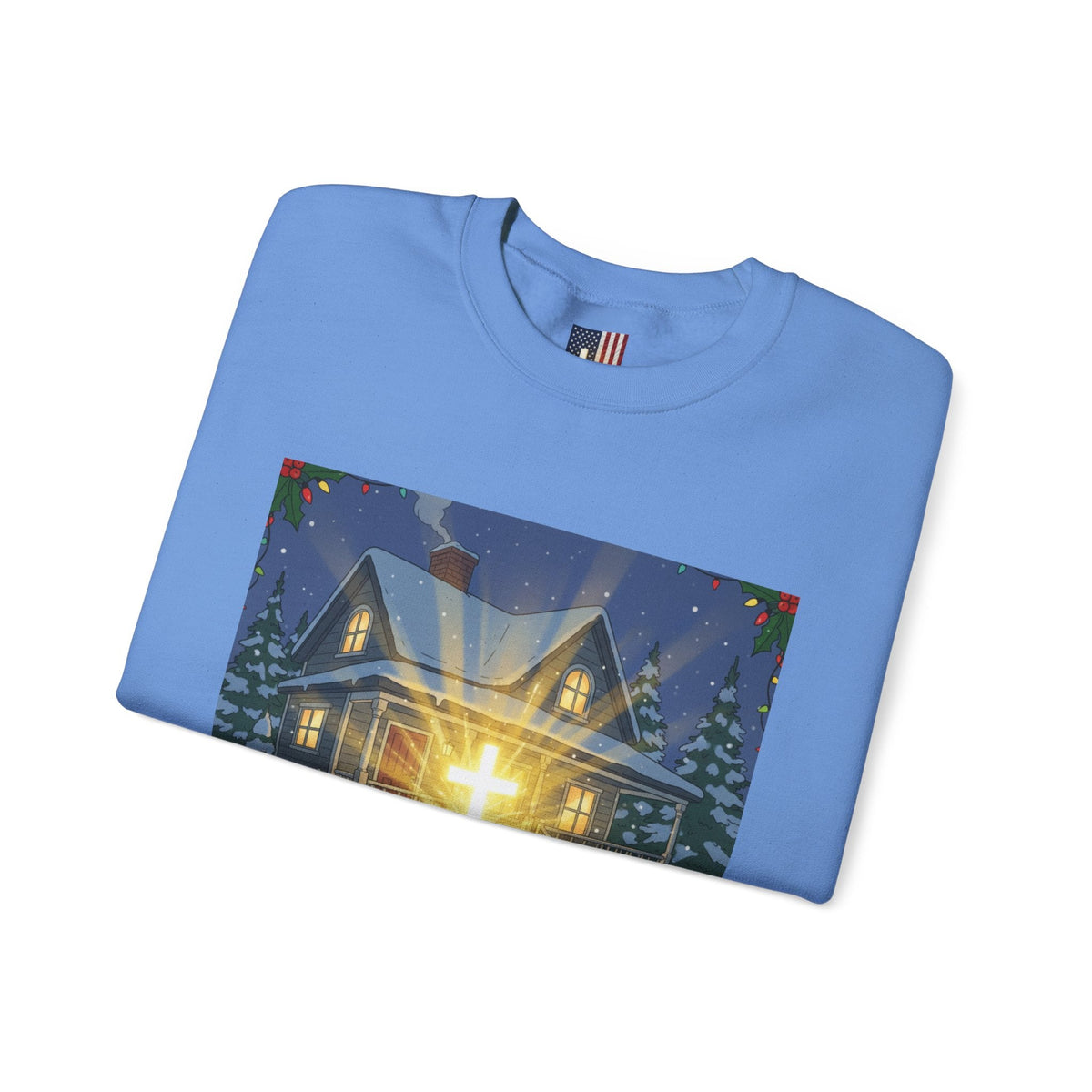 A Major Award This Christmas Sweatshirt – Fragile Leg Lamp Parody Cross Unboxing Christian Sweatshirt for Hilarious Faith & Holiday Glow Printify