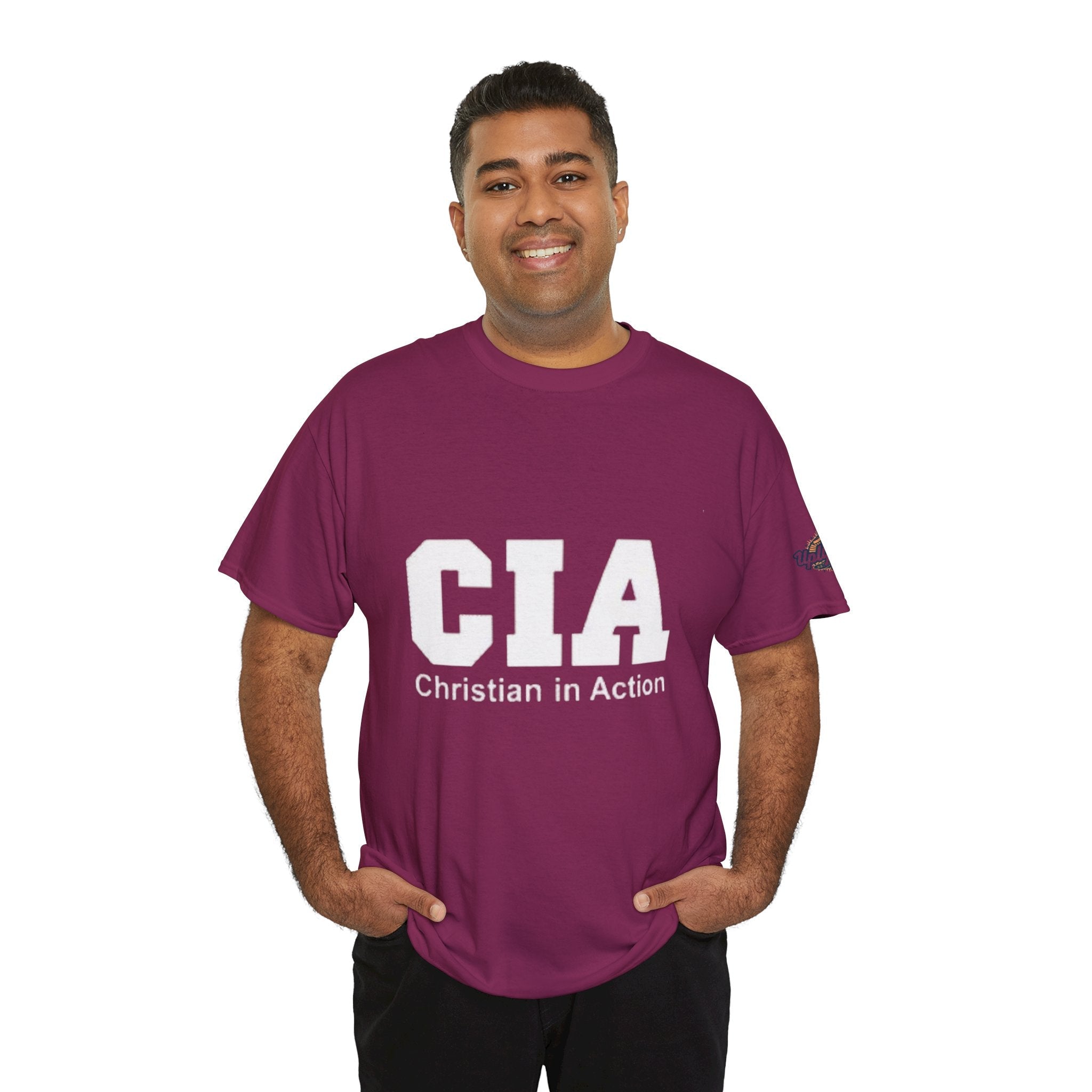 CIA Christian in Action T-shirt - Funny Faith Parody T-shirt - Mission Ready Apparel Printify