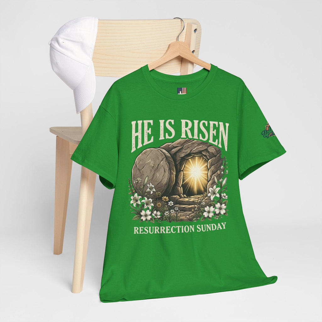 He Is Risen T-Shirt — Jesus Christ Resurrection Easter Tee Printify