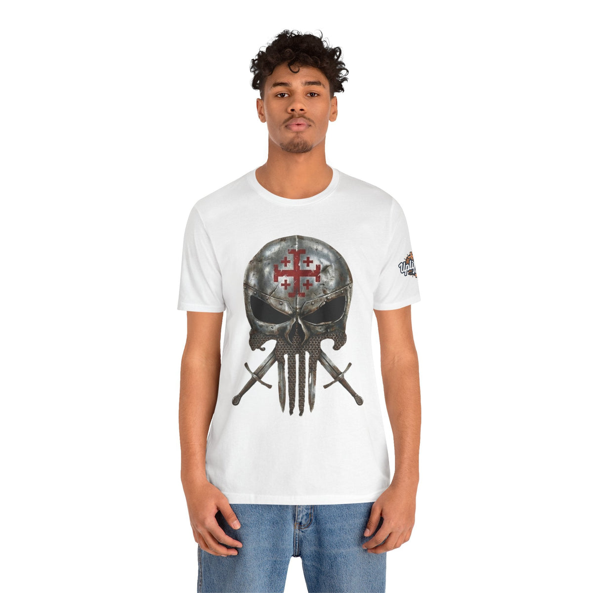 Crusader Knight Christian Skull T-shirt - Warrior Armor of God T-shirt Printify
