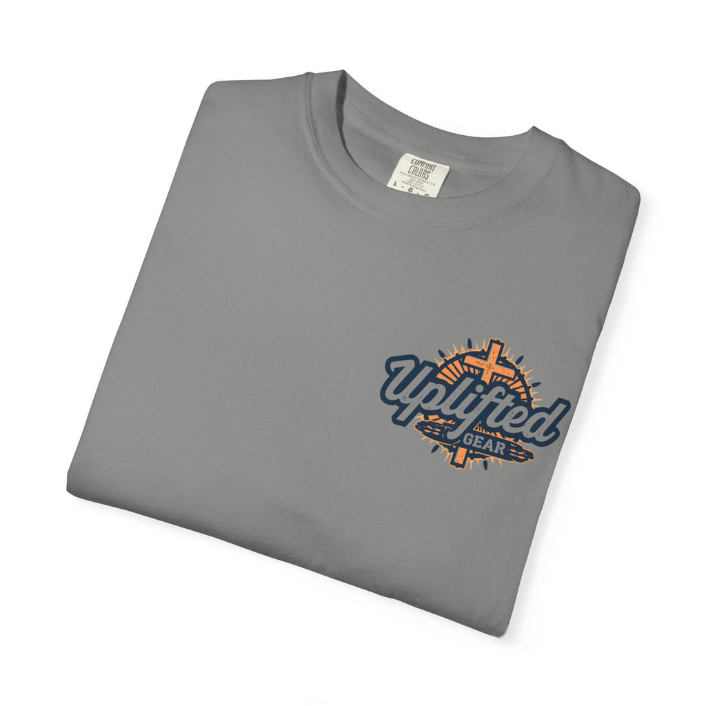 Faith Over Fear T-shirt – Graffiti Wall Christian T-shirt for Bold 2 Corinthians 5:7 Streetwear & Unshakable Faith Printify