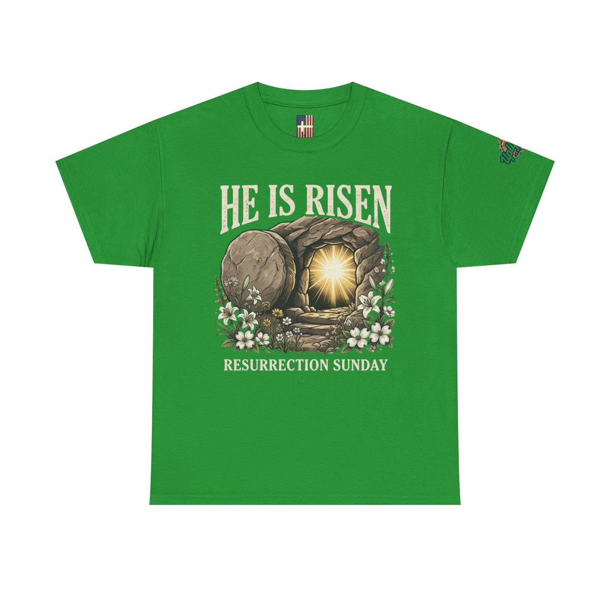 He Is Risen T-Shirt — Jesus Christ Resurrection Easter Tee Printify