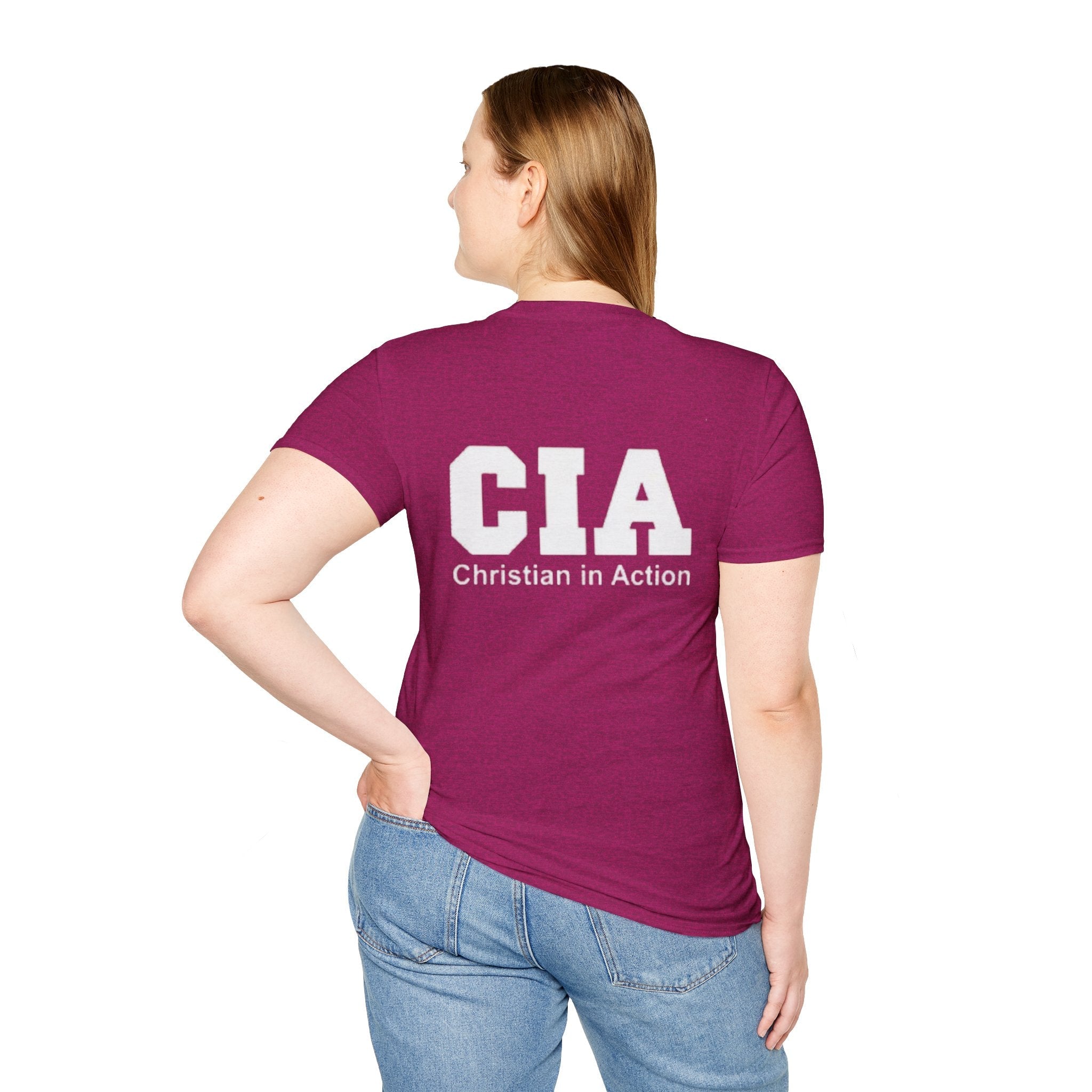 CIA Christian in Action T-shirt - Funny Faith Parody T-shirt - Mission Ready Apparel Printify