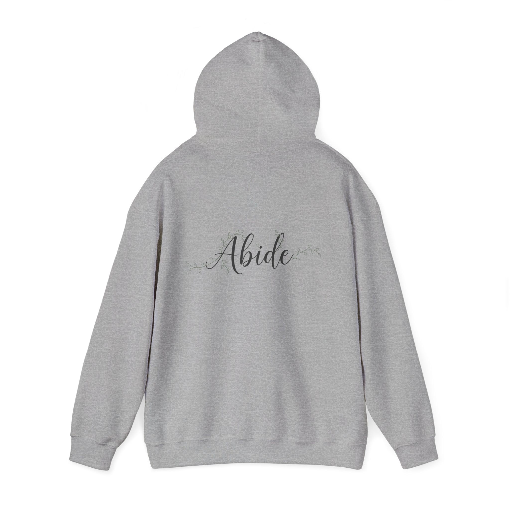 Abide Hoodie – Vine Wrapped John 15:5 Christian Hoodie for Cozy Devotion Printify