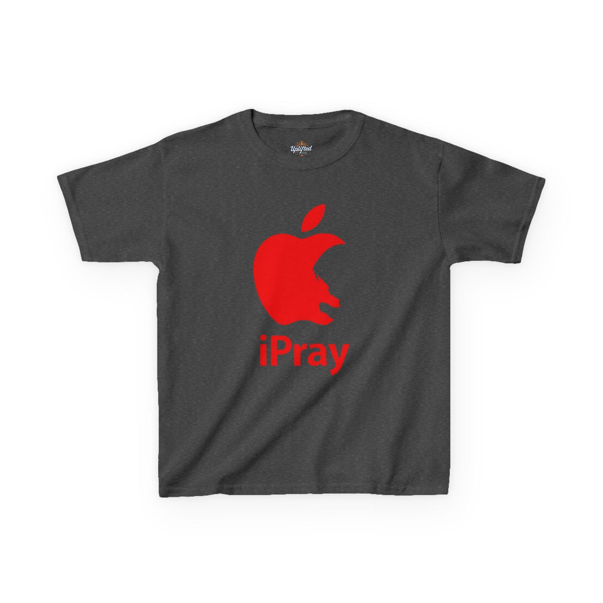 Kids Graphic Tee — Red iPray Logo Prayer Shirt for Children Printify