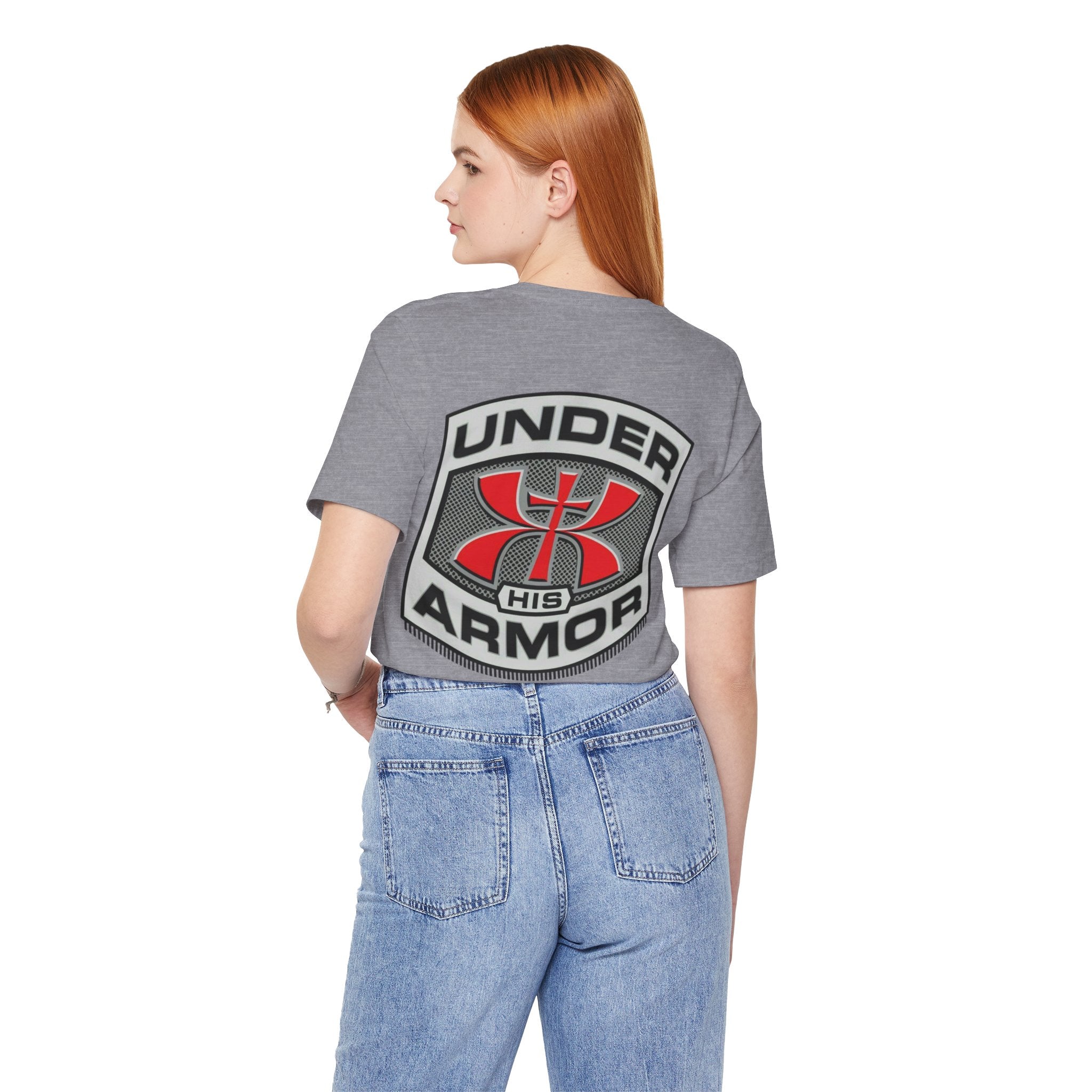 Under HIS Armor Christian T-Shirt — Faith-Inspired Under Armour Style Printify