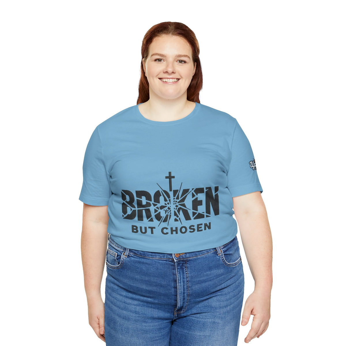 Broken But Chosen T-Shirt — Inspirational Faith Graphic Tee Printify