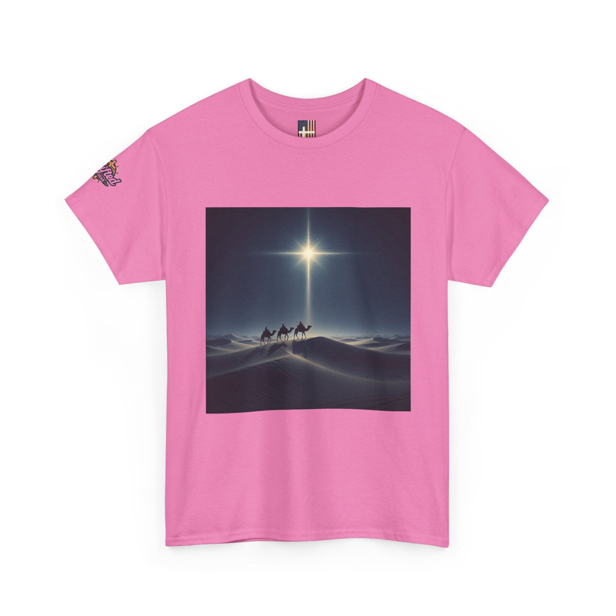 3 Wise Men T-shirt – Magi Camels Nativity Journey Christian Christmas T-shirt for Epiphany Faith & Holy Night Printify
