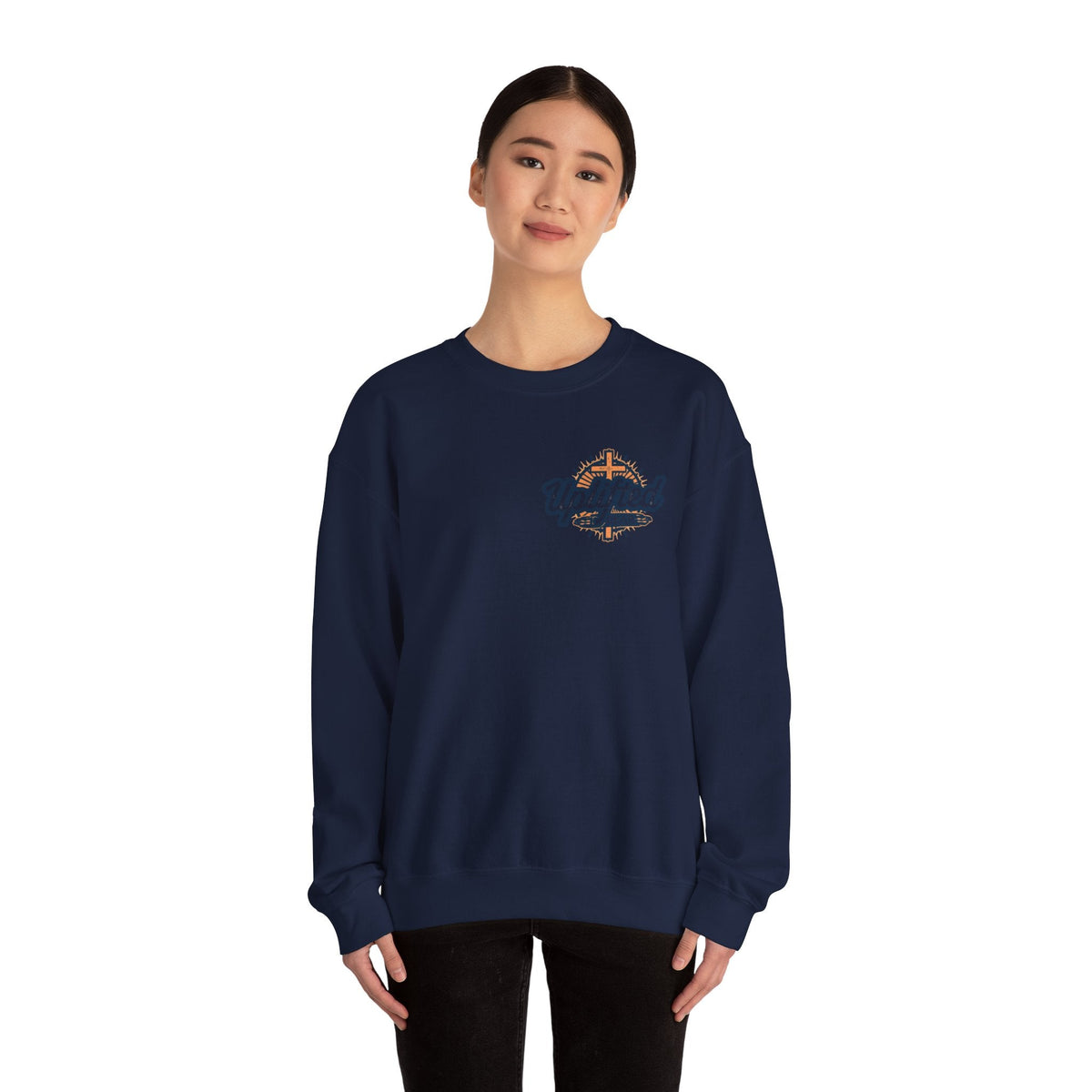 Christ is King Sweatshirt – Bold Crown & Cross Christian Hoodie for Unshakable Faith Printify