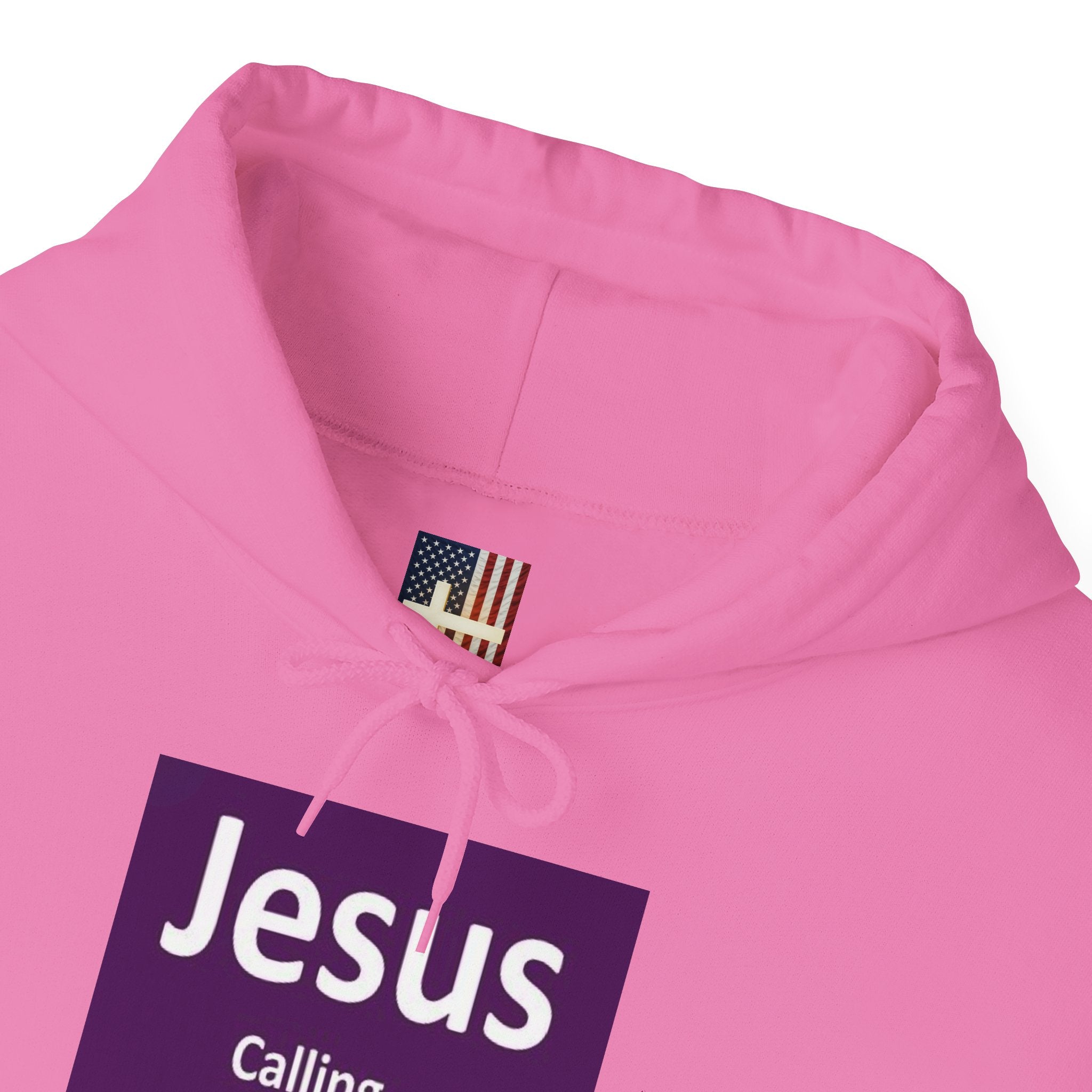 Jesus Calling Hoodie – Funny Cell Phone Screen Christian Sweatshirt for Divine Connection & Faith Humor Printify