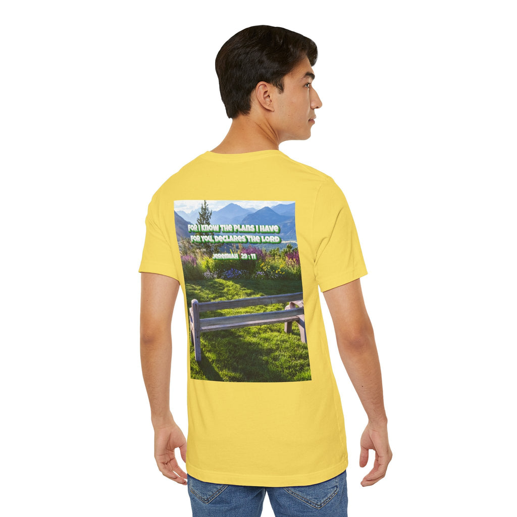 Bible Verse Unisex Tee - Jeremiah 29 : 11 Printify