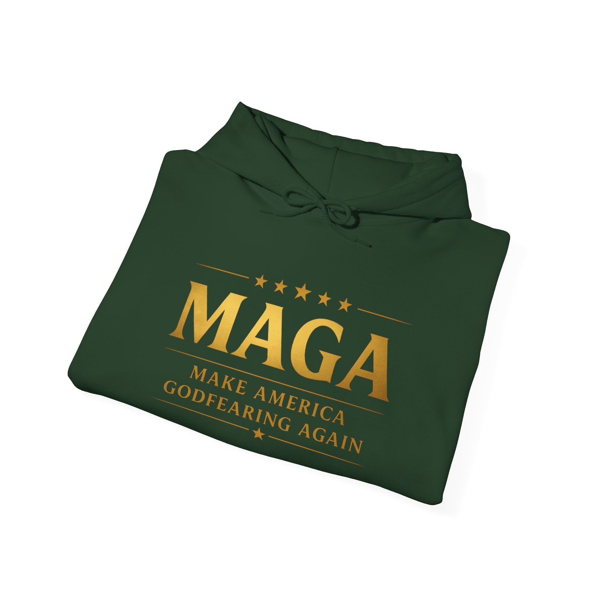 Hoodie - MAGA "Make America Godfearing Again" Political Graphic Hoodie Printify