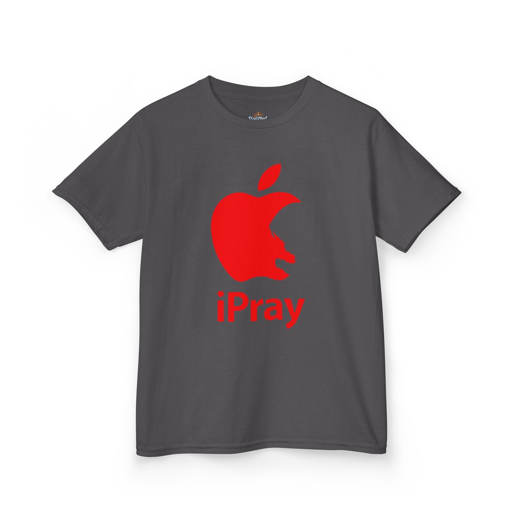 Kids Graphic Tee — Red iPray Logo Prayer Shirt for Children Printify