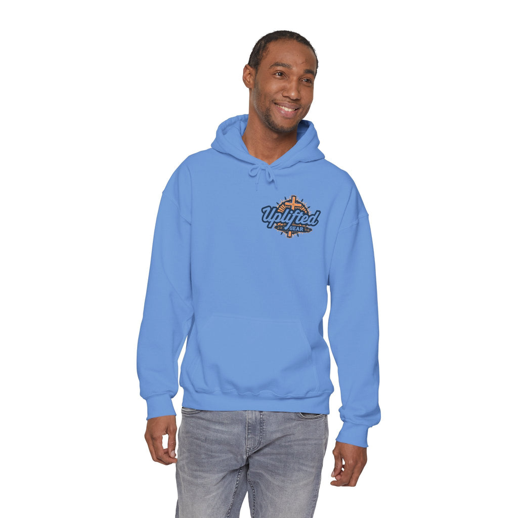 Christ is King Hoodie – Bold Crown & Cross Christian Sweatshirt for Unshakable Faith Printify