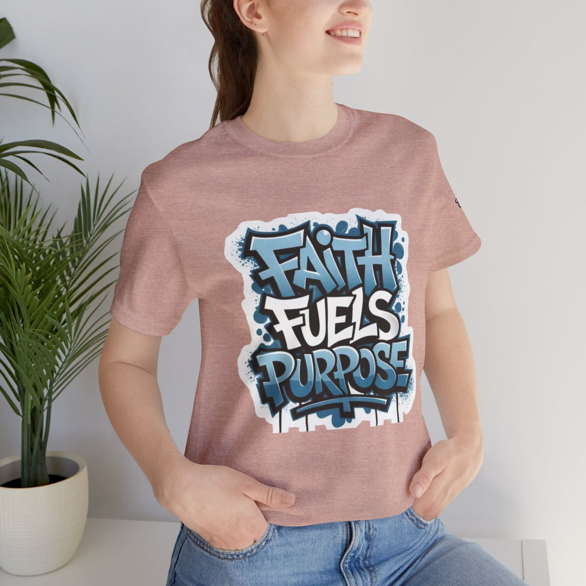 Faith Fuels Purpose T-shirt – Inspirational Christian T-shirt for Divine Drive & Unstoppable Belief Printify