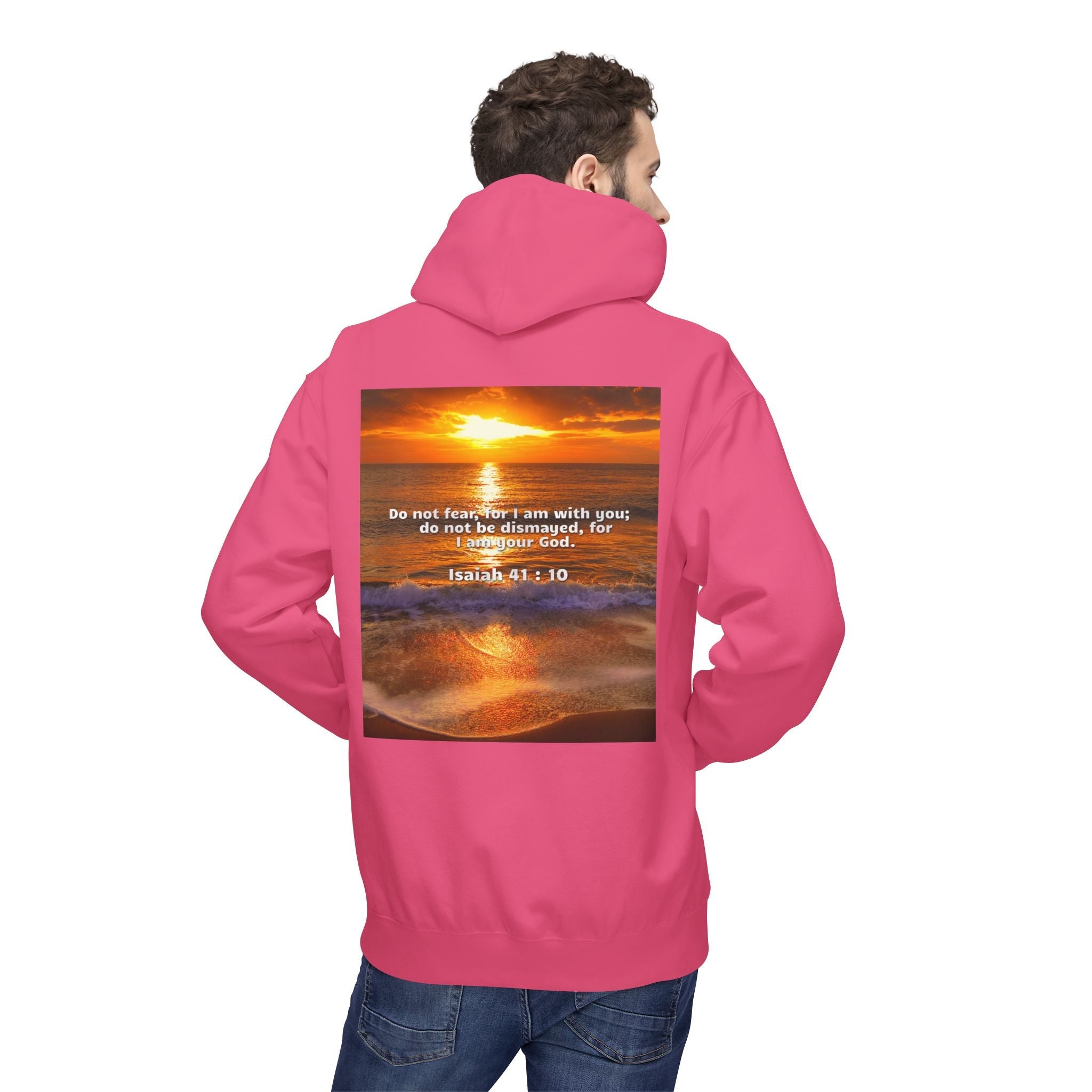 Hoodie - Isaiah 41:10 Bible Verse Religious Design Printify