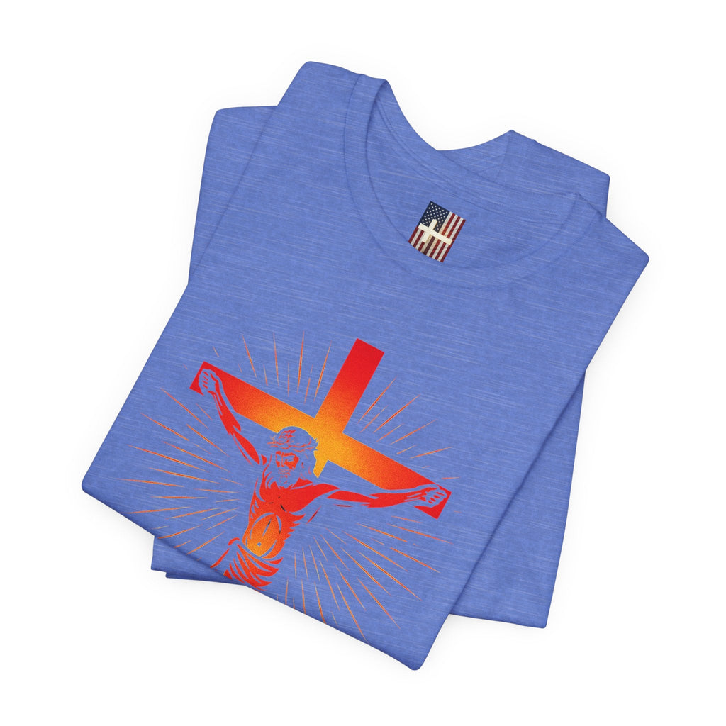Unashamed T-shirt – Romans 1:16 Crucifixion Christian t-shirt for Bold Unwavering Faith Printify