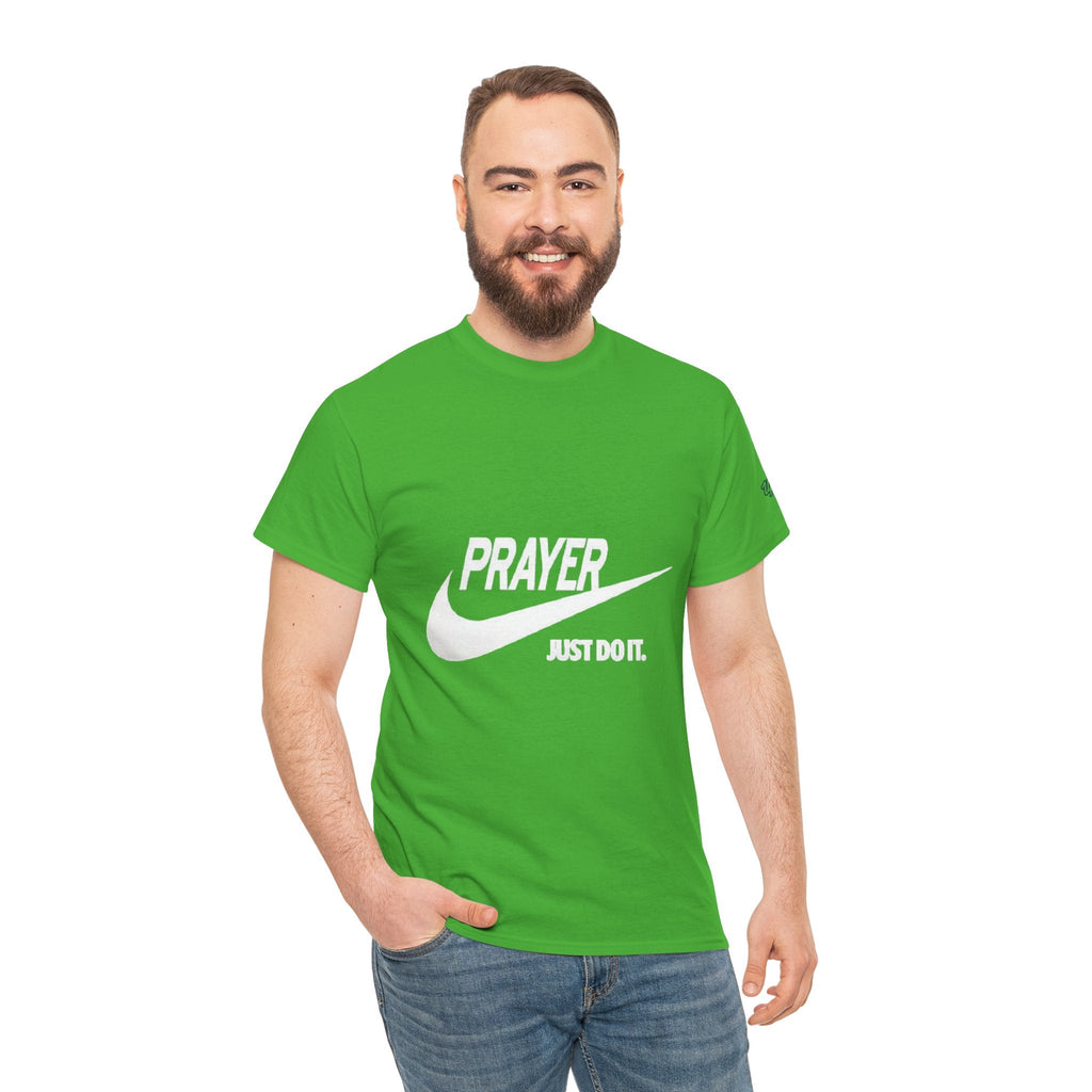 Prayer Just Do It T-shirt - Funny Christian Nike Parody T-shirt - Faith Gear Printify
