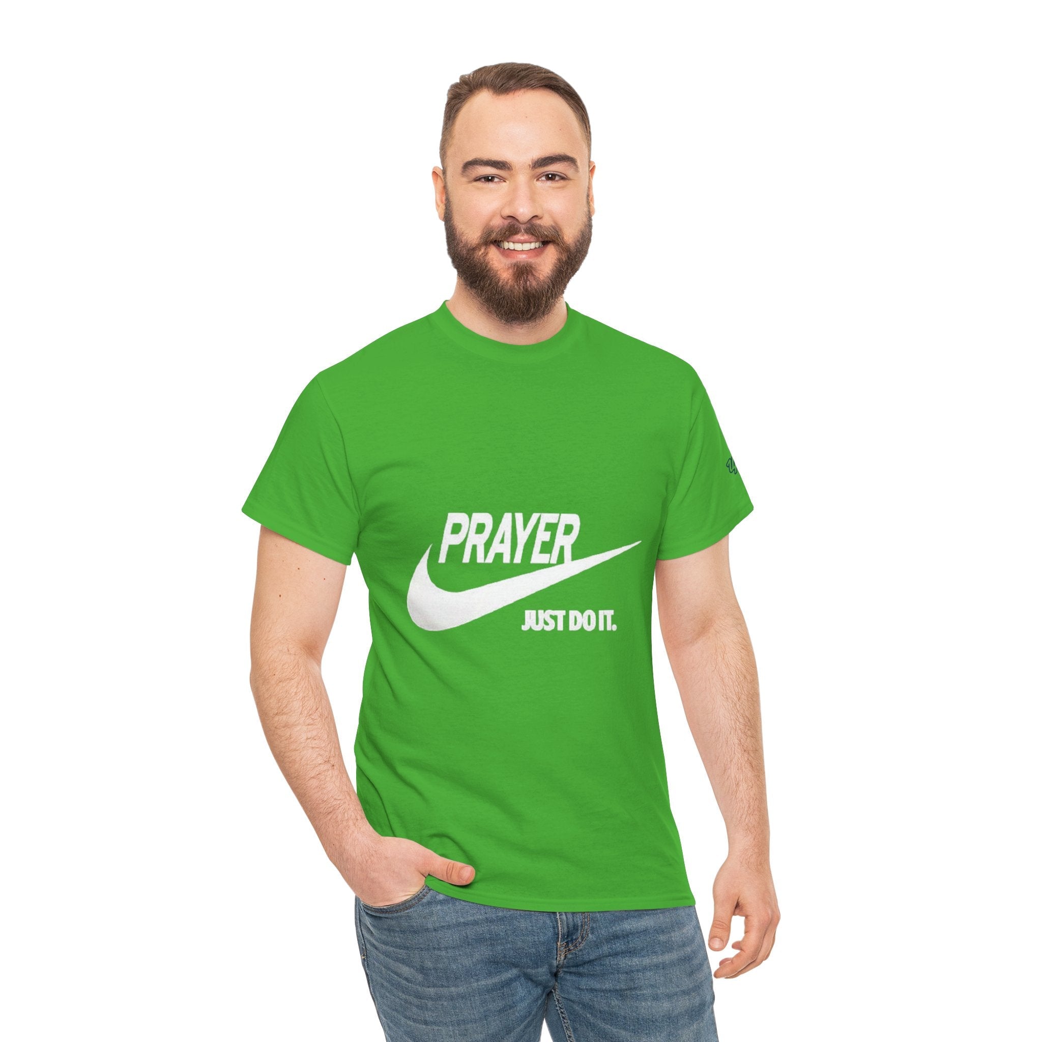 Prayer Just Do It T-shirt - Funny Christian Nike Parody T-shirt - Faith Gear Printify