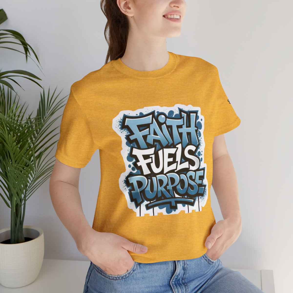 Faith Fuels Purpose T-shirt – Inspirational Christian T-shirt for Divine Drive & Unstoppable Belief Printify