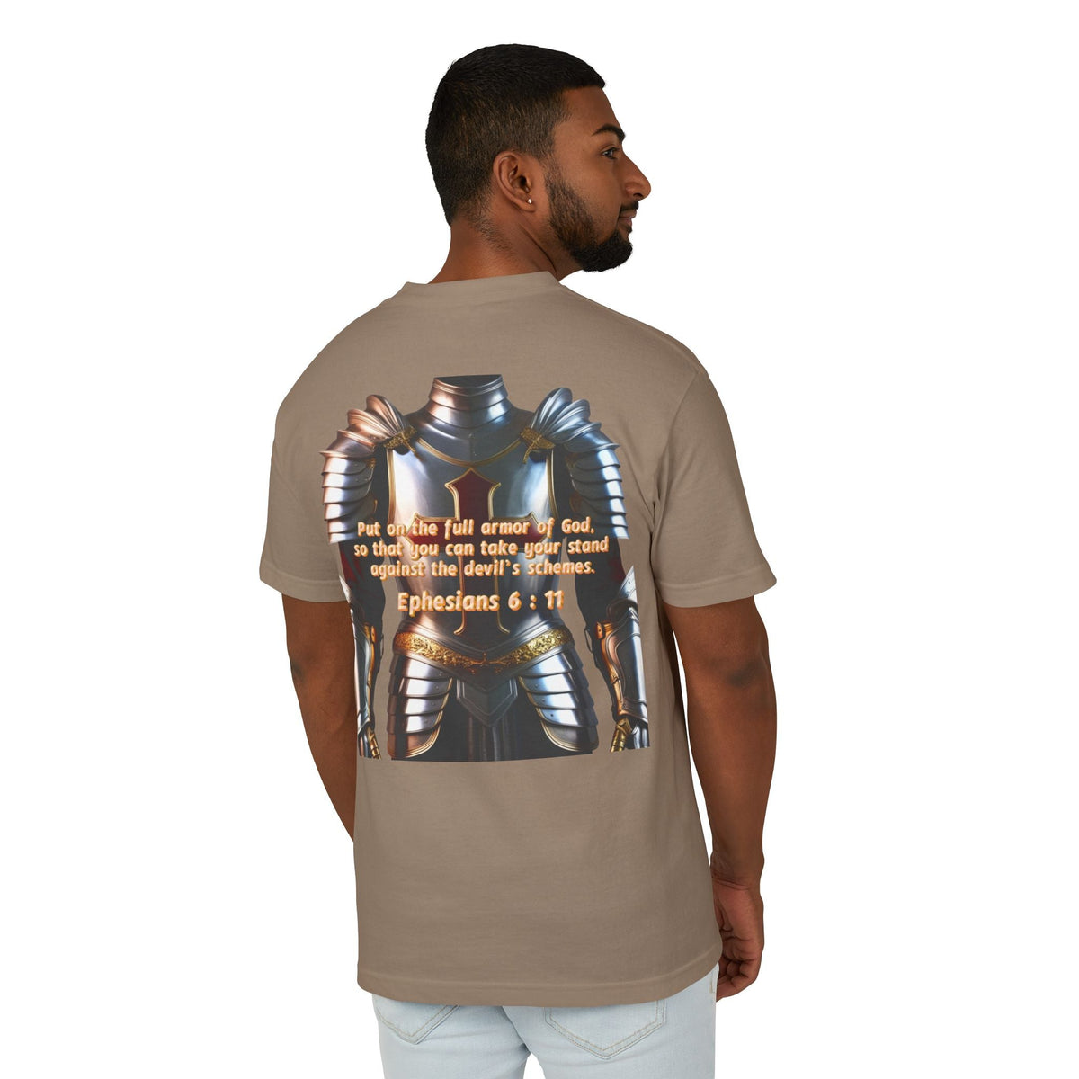 Bible Verse Tee - Ephesians 6:11 Put on the Armor of God Unisex Shirt Printify