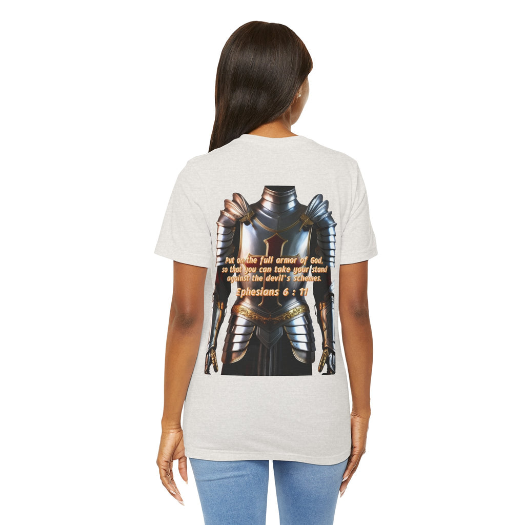 Religious Graphic Armor Of God Design - Unisex Jersey Short Sleeve Tee Printify