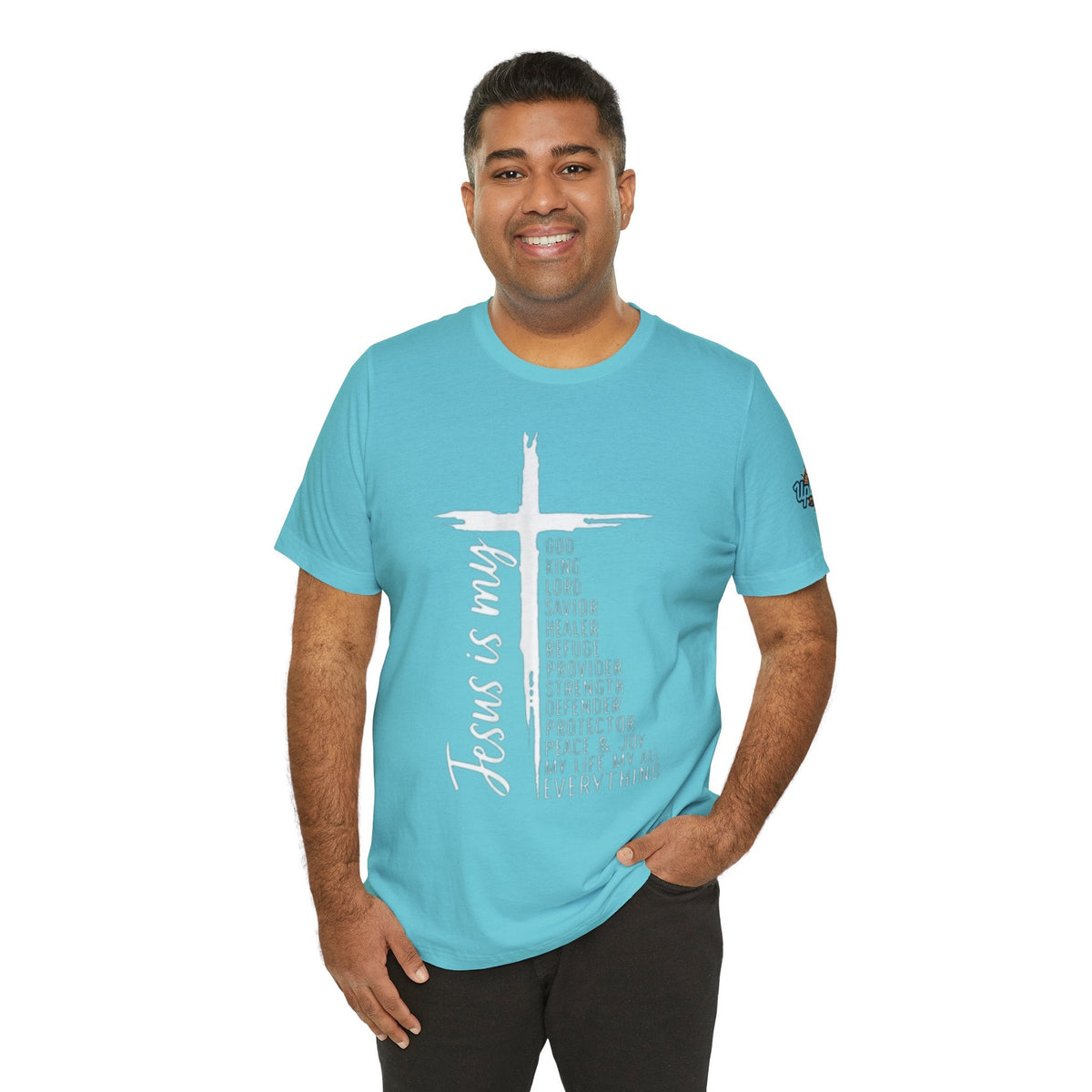 Jesus Is My Everything T-shirt – Cross List God King Lord Savior Christian T-shirt for Total Surrender Faith Printify