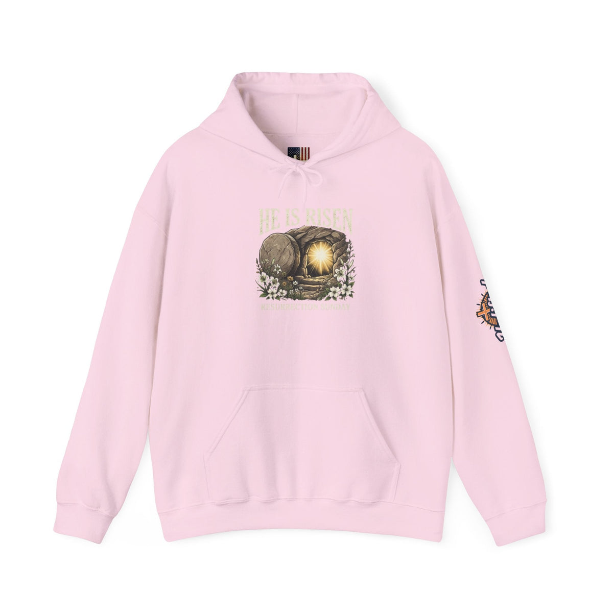 He Is Risen Hoodie — Jesus Christ Resurrection Easter Hoodie Printify