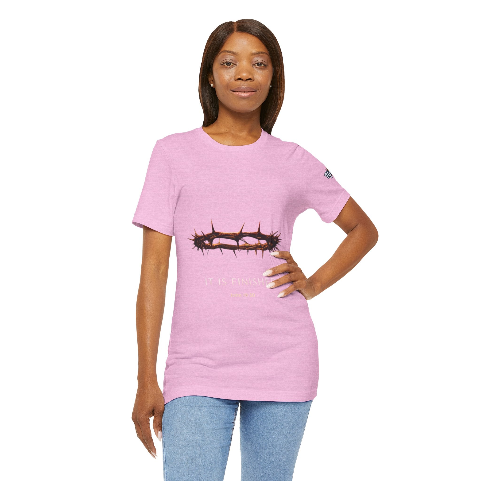 It Is Finished Crown of Thorns Tee — Christian John 19:30 Faith Shirt Printify