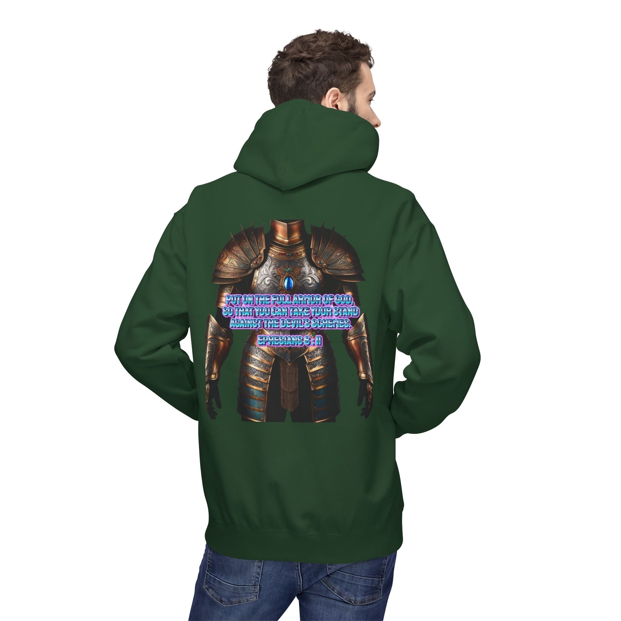 Hoodie - Ephesians 6:11 Bible Verse Religious Design Printify