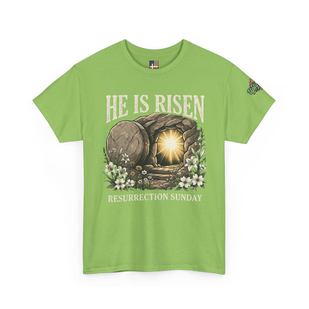 He Is Risen T-Shirt — Jesus Christ Resurrection Easter Tee Printify