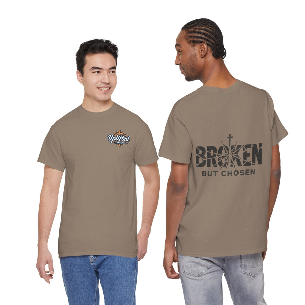 Broken But Chosen T-Shirt — Inspirational Faith Graphic Tee Printify