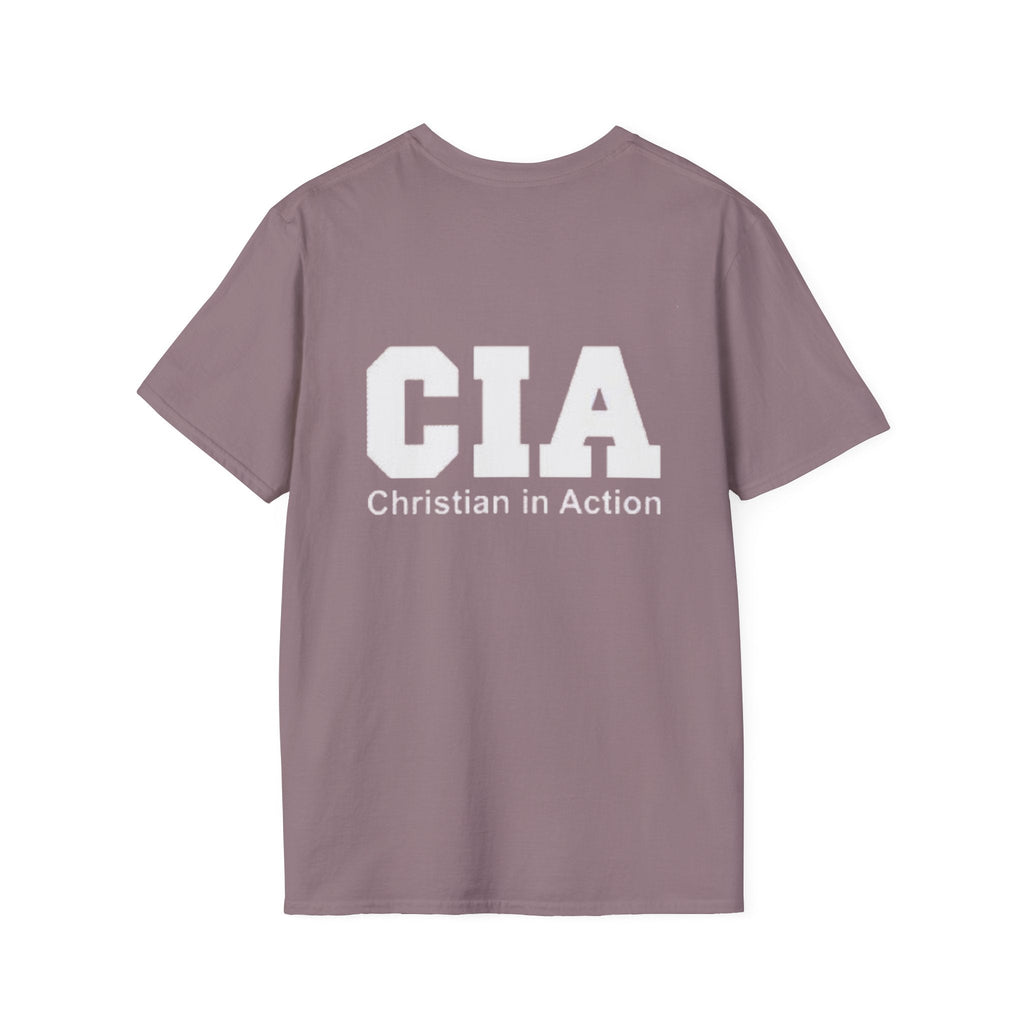 CIA Christian in Action T-shirt - Funny Faith Parody T-shirt - Mission Ready Apparel Printify