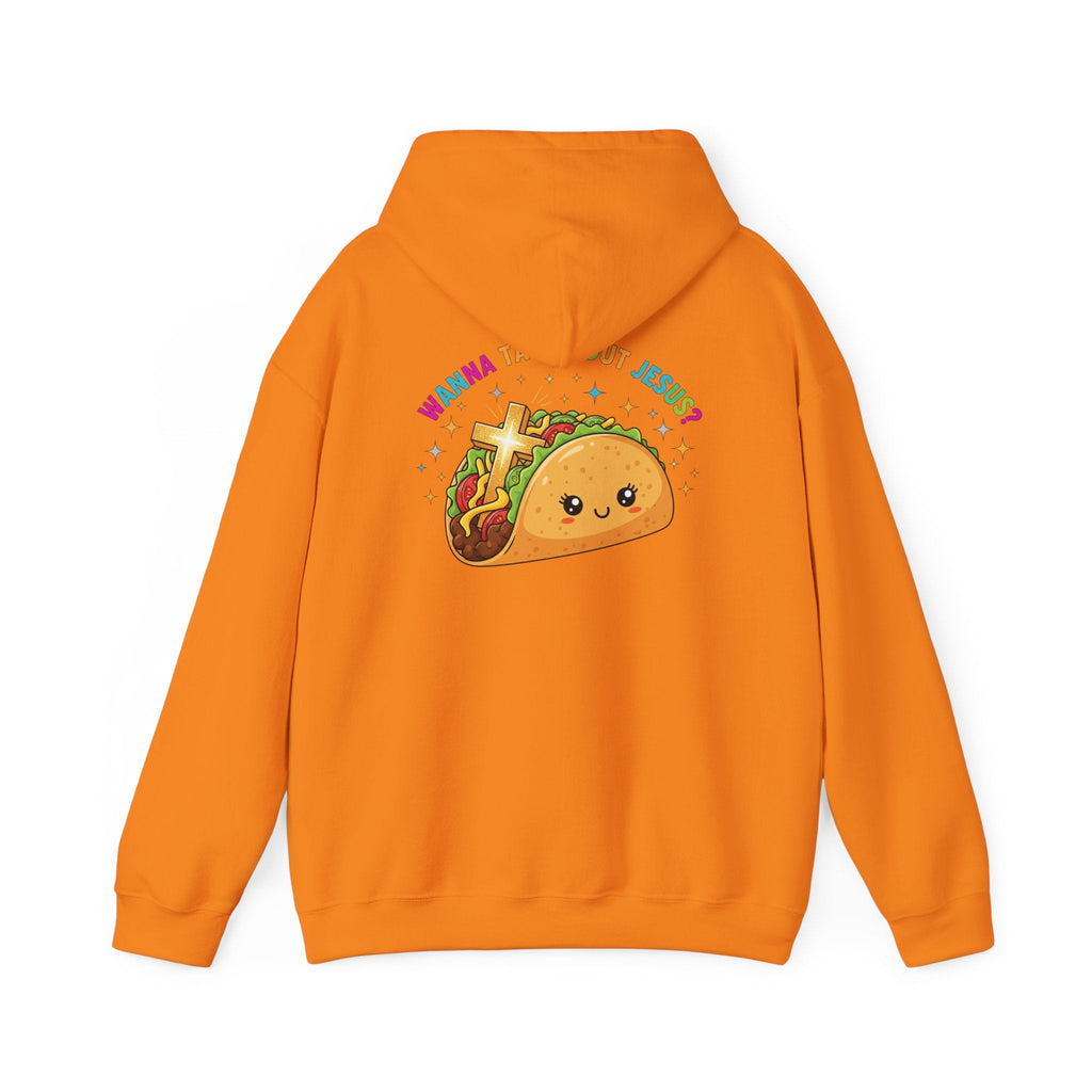 Wanna Taco 'Bout Hoodie – Cozy Christian Pun Hoodie for Faith & Fun Printify