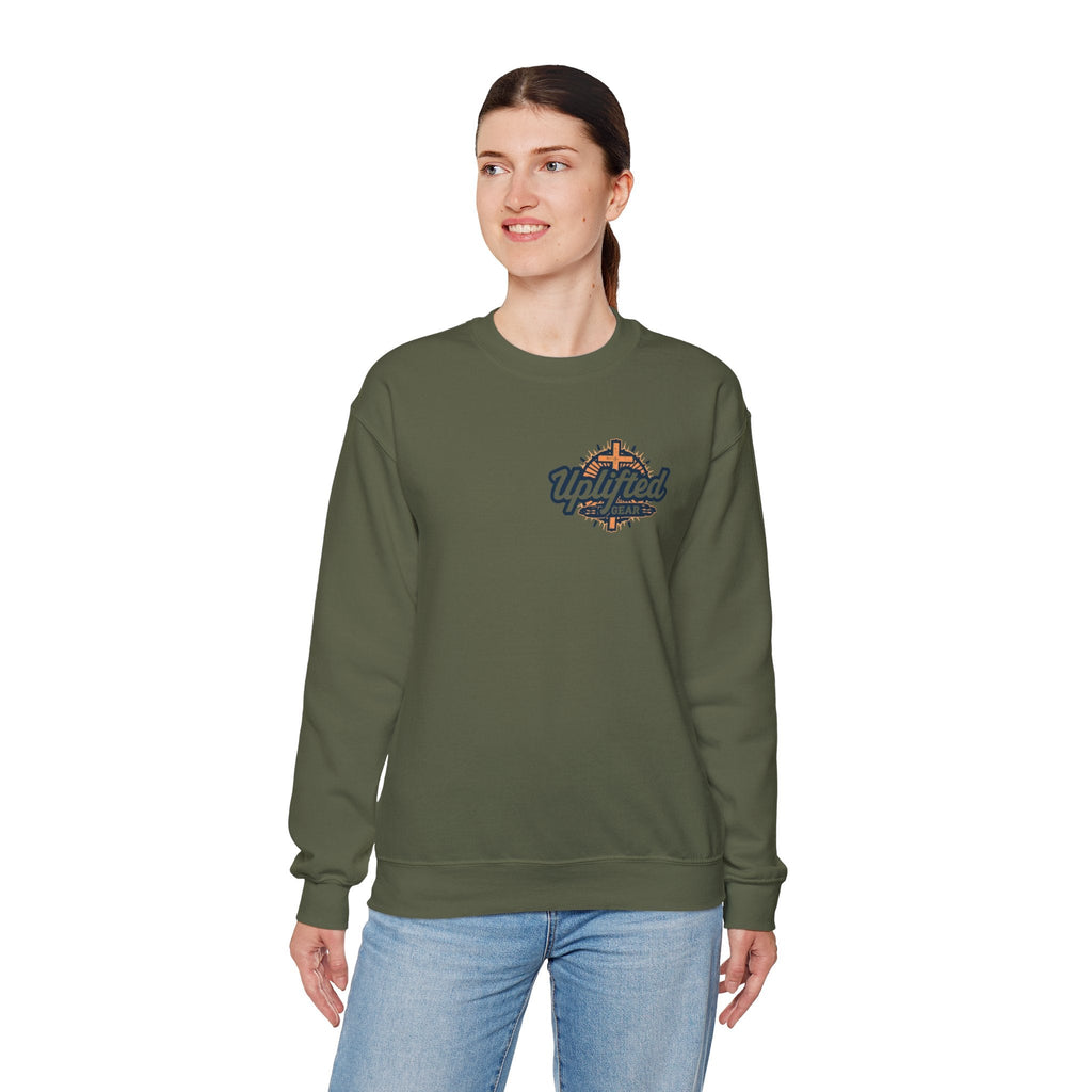 Christ is King Sweatshirt – Bold Crown & Cross Christian Hoodie for Unshakable Faith Printify